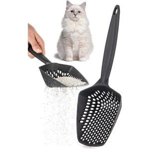 Küçük Delikli Kedi Kumu Eleme Küreği, Ince Taneli Dar Aralıklı Pet Tuvalet Temizleme Eleği Süzgeç
