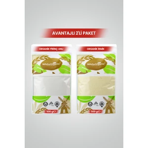 Organik Bebek İrmiği+Organik Pirinç Unu Ekonomik Paket 500 GR X2