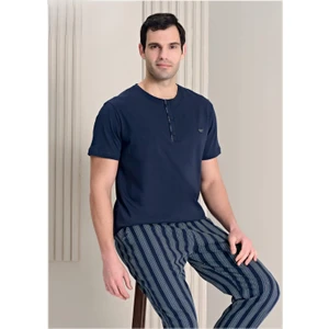 Erkek Lacivert Renk Pijama Takım 1754