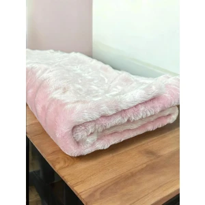 Samur Pembe Orta Tüylü Suni Kürk Peluş Kumaş 100 x 160  cm  | Dekoratif ve Yumuşak Doku