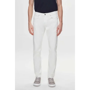 Ds Damat Slim Fit Ekru Gabardin Denim Pantolon