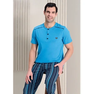 Erkek Mavi Renk Pijama Takım 1757