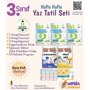 Meraklı Zihinler Yayıncılık 3. Sınıf Hafta Hafta Yaz Tatil Seti