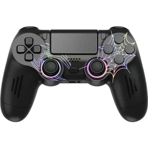 Ps3/ps4/pc Uyumlu Rgb Spiderman Işıklı Çift Motor Titreşimli Bluetooth Oyun Kolu