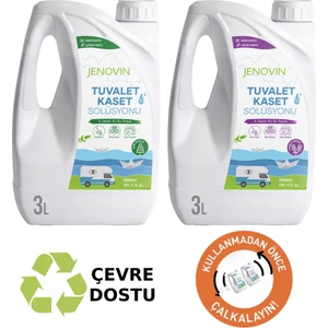 Ölçek Hediyeli - Karavan Tekne Yat Tuvalet Wc Kaset Atık Kimyasalı Lavanta - Çam Kokulu 3 L