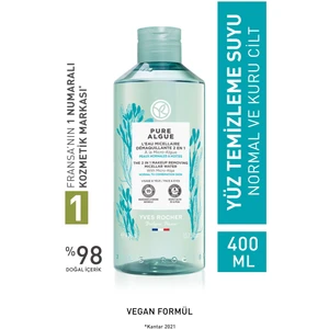 Yves Rocher Normal ve Kuru Cilt, Antioksidan, Prebiyotik Micellar Makyaj Temizleme Suyu-Pure Algue-400ml