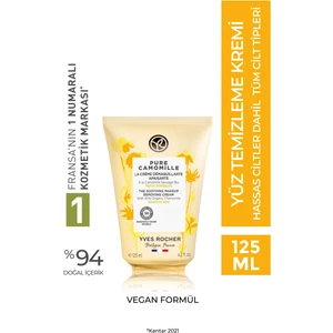 Yves Rocher Hassas Cilt, Yatıştırıcı Organik Papatya, Yüz Yıkama/Temizleme Kremi-Pure Camomille-125ml
