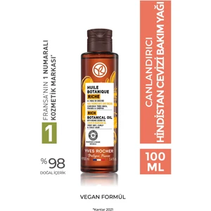 Yves Rocher Canlandırıcı Hindistan Cevizi Bakım Yağı-Tüm Saçlar  / Huile Botanique - Prebiyotik, Vegan -100ml