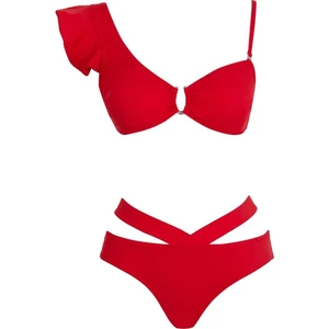 Sailor Moda Saılors V Yaka Volanlı Bikini Takım