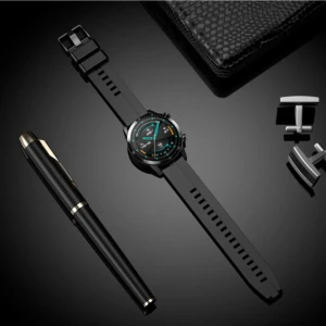 Nezih Case Huawei Watch Gt3 / Gt4 / Gt5 / Gt5 Pro 46MM Uyumlu 22MM Yumuşak Desenli Jel Silikon Kordon