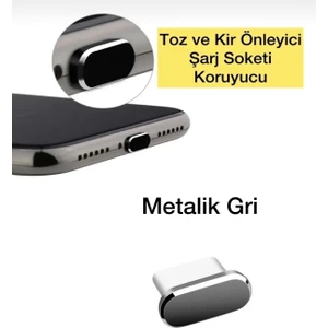 Tüm Telefonlara Uyumlu Type-C Toz ve Kir Önleyici Şarj Soketi Koruyucu Tıpa-Su Geçirmez Silikon