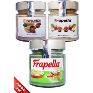 Antep Fıstık Kreması, Badem Kreması, Fındık Kreması 3 Adet x 220 Gr.