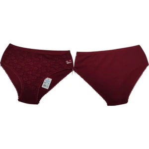 Kadın 3'lü Paket Önü Dantelli Külot Arkası Pamuk Düz Renk Külot Rahat ve Nefes Alan Iç Çamaşırı