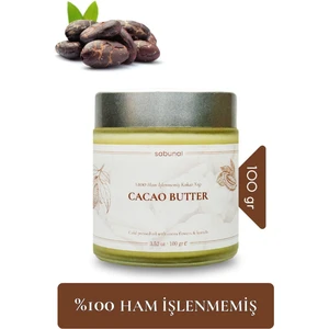 Kakao Yağı - Soğuk Sıkım Ham İşlenmemiş Raw Virgin Cacao Butter 100 gr