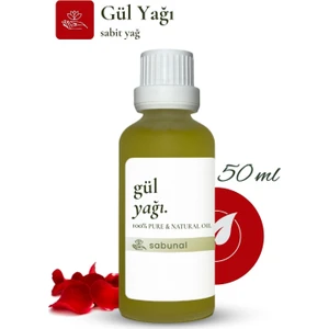 sabunal Gül Yağı 50 ml Canlılık Kaynağı Doğal Yüksek Kalite Aromaterapi Gül Kokusu