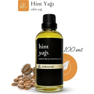 Hint Yağı 100 ml  Saç Bakımı ve Kaş Bakımına Uygun Doğal Bitkisel Yağ