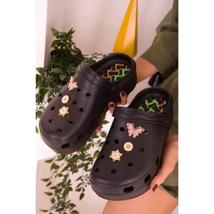 Masaj Taban Aksesuarlı Yüksek Tabanlı Hastane Hemşire Crocks Tipi Terlik