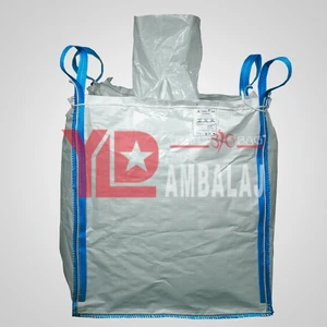 YLD AMBALAJ Bigbag Çuval - Üst Bacalı Alt Kapalı - 90/90/180 - Laminesiz