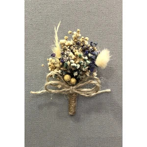 Hayalperest Boncuk Mavi Cipsolu Yaka Çiçeği