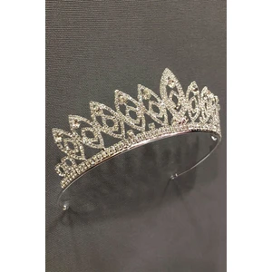 Hayalperest Boncuk Yaren Gümüş Rengi Gelin ve Kına Tacı