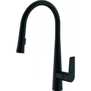 Spiralli Mutfak Armatürü Mat Siyah