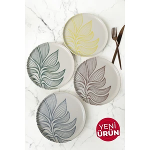Leaf Harmony Nordıc Pasta Tabağı 22 cm 4 Adet / 22974-77