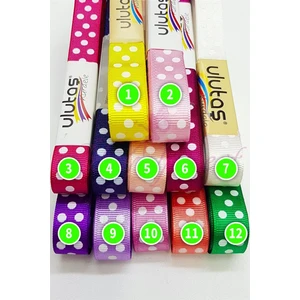 Hayalperest Boncuk Grogren Puantiyeli Kurdele 1,5cm