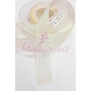 Hayalperest Boncuk Krem Rengi Sedef Kurdele 2,5cm