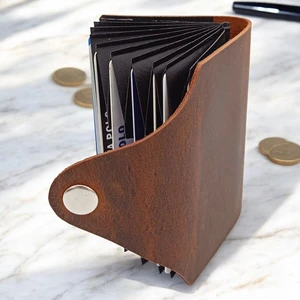 Cronder  Deri Akordeon Kartlık Cüzdan