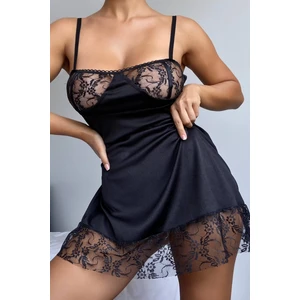 Dantel Detaylı Gecelik