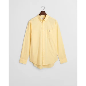 Erkek Sarı Regular Fit Düğmeli Yaka Gömlek 3000100.714