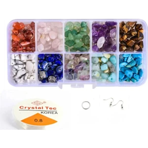 Yiğit Aksesuar Kutulu Kırık Doğal Taş Takı Yapım Seti