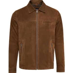 Mark Erkek Kahverengi Süet Deri Ceket 25SGE657210