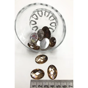 Hayalperest Boncuk Vizon Oval Plastik Dikme Taş 10 Adet