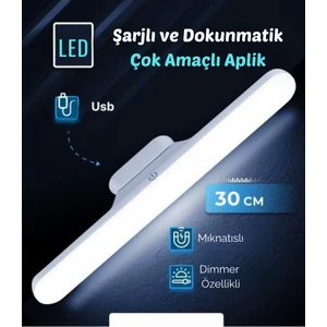 Dokunmatik LED Şarjlı Kablosuz Aplik