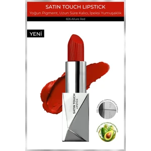 Alix Avien Uzun Süre Kalıcı Nemlendirici Pürüzsüz Etkili Yarı Mat Ruj - Satin Touch Lipstick 826 Allure Red
