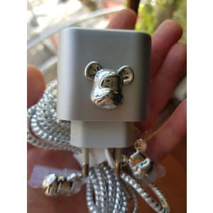 Brokoli Home Apple iPhone 18W/20W Uyumlu Şarj Kılıfı, Şarj Kablosu Örme Aparatı, Kablo Koruyucu Aparatı, Toparlayıcı