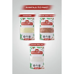 Organik Sebzeli Tarhana+Organik İrmik+Organik Pirinç Unu Ek Gıda Hazırlık Seti
