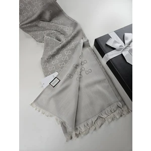 Ince Kumaş G Desen Pamuklu Şal Mevsimlik Yün Ipek Şal 4 Mevsim Çift Taraflı