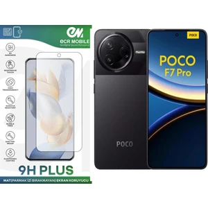 ECR MOBILE Poco F7 Pro Ekran Koruyucu Mat Parmak Izi Bırakmayan Uyumlu 9h Esnek Nano Kırılmayan