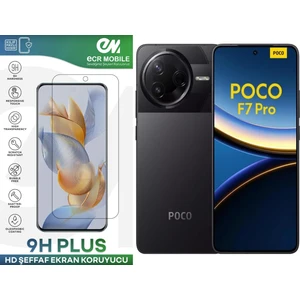 ECR MOBILE Poco F7 Pro Ekran Koruyucu Esnek Nano Cam Tam Uyumlu Şeffaf