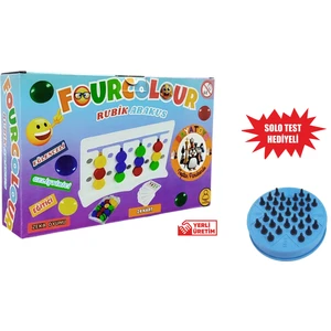 Ak Ticaret Four Colour - Montessori Zeka Oyunu - Abacus - Solo Test Hediyeli