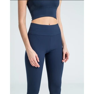 Kadın Yüksek Bel Içi Şardonlu Fitilli Tayt Lacivert