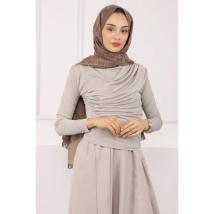 İmaj Butik Taş Balıkçı Yaka Drapeli Sandy Bluz