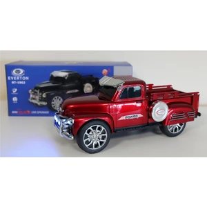 Rt-1962 Kırmızı Arabalı  Bluetooth Fm-Usb-Tf-Aux Şarjlı Nostaljik Radyo