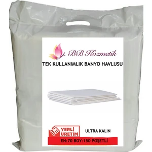 BB Kozmetik Tek Kullanımlık Kalın (70X150 Cm) Banyo Havlusu 1 Adet