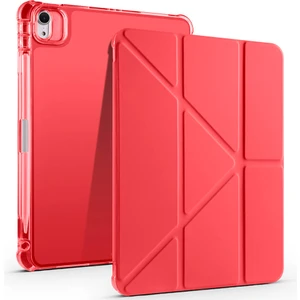 Apple iPad 11.nesil A16 11 Inç Kılıf Yatay ve Dikey Standlı Uyku Modlu Kalemlikli Trifold Arkası Soft Silikon Smart Kılıf