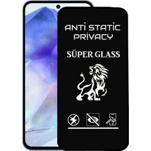 Caseworld Samsung Galaxy A55 Tam Kaplayan Anti Statik Hayalet Süper Cam Ekran Koruyucu