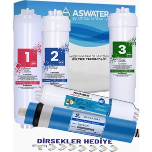 As Water Aura Cebılıon Kapalı Kasa (Inlıne) 5 Aşamalı Filtre Seti
