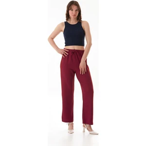 Bürümcük Kumaş Beli Bağlamalı Pantolon